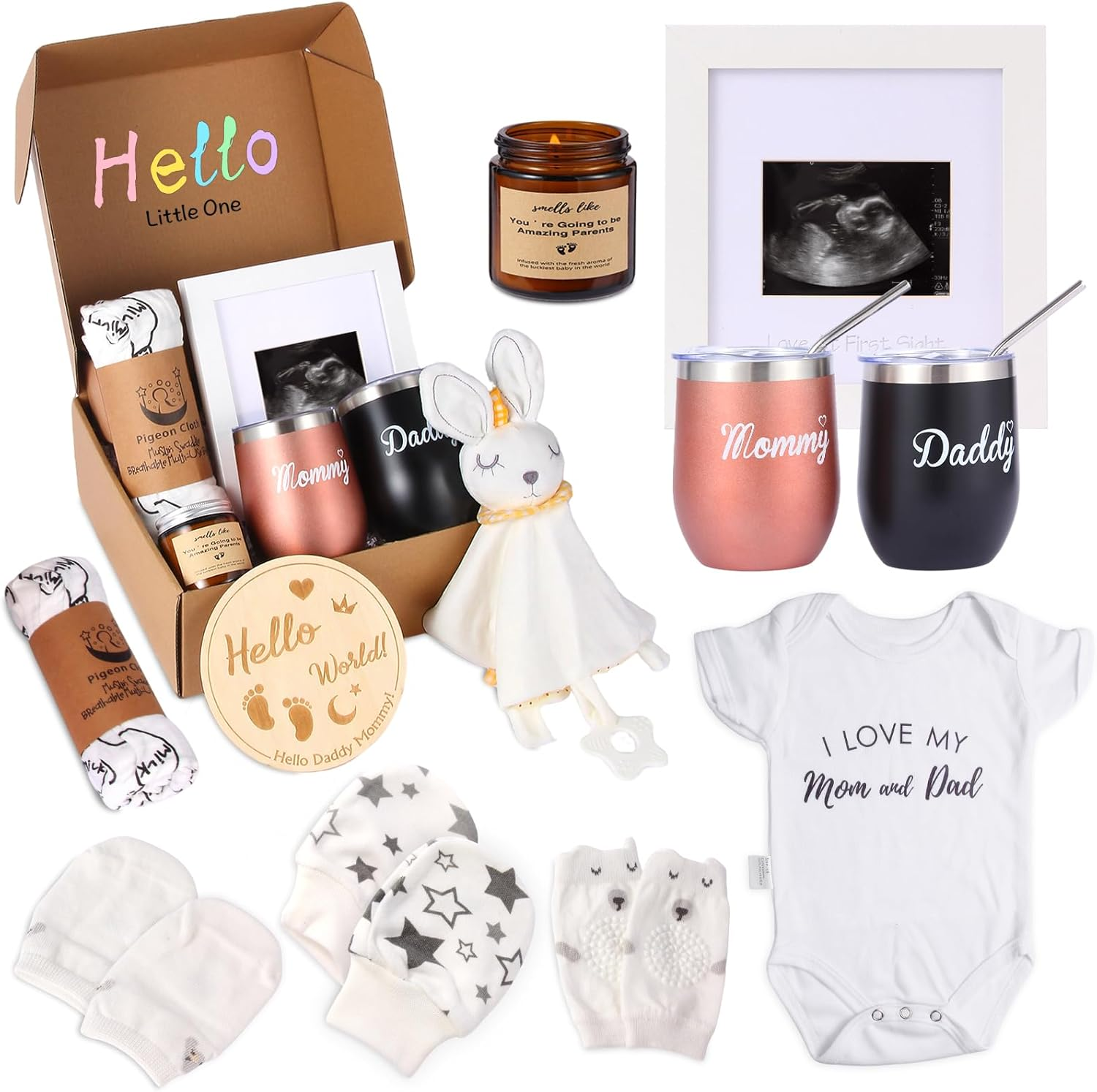 Gender Reveal Gifts, New Mom Gifts for Women, 12Pcs 1St Trimester Pregnancy Gift for Expecting Mom, Baby Shower Gifts for Mom to Be, Baby Essentials for Expecting Parents to Be image number 5