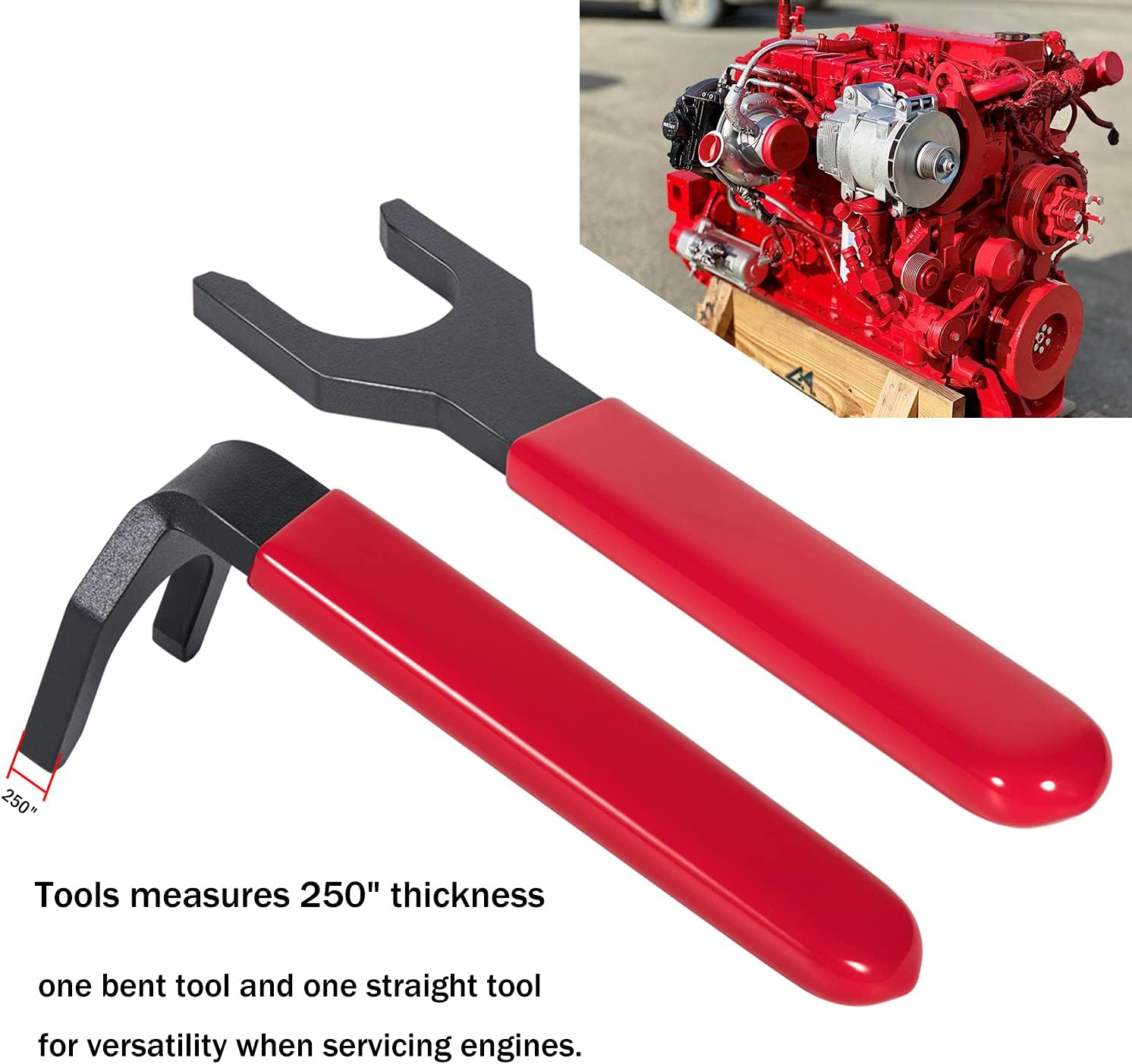 Yoursme 13260 Fuel Line Disconnect Tool Set for Cummins ISB ISX (2Pcs) image number 4