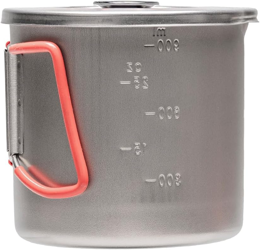 EVERNEW Titanium Lightweight Pasta Camping Pot with Strainer Lid, 1000, Medium image number 1