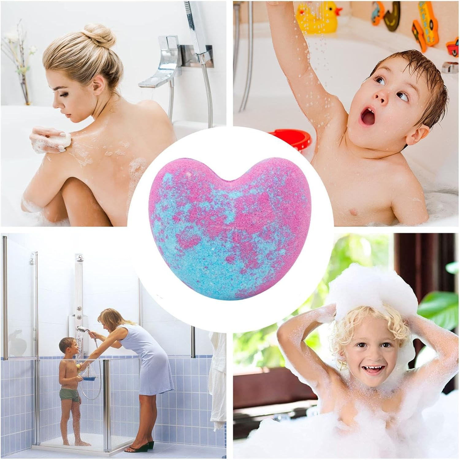 Znutc Bubble Bombs | Luxury Spa Bath Balls,Natural Moisturizing Oils Handmade Ultra Bubble Shower Bombs Aromatherapy for Women, Men, Boys, Girls image number 5