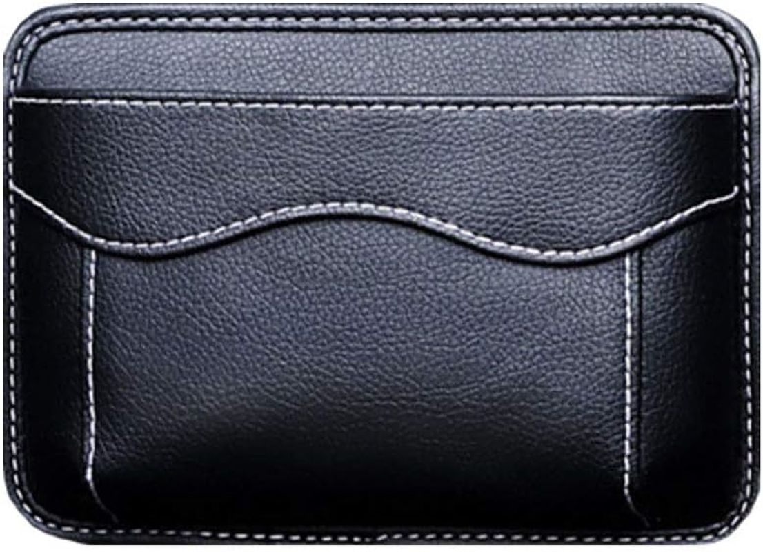 Car Side Pocket Organizer, Auto Seat Pockets PU Leather Pen Phone Holder Tray Pouch Used for Car Door, Window, Console, Seat -Fits to Organize Document, Registration, Notepad, Gadgets, Pen