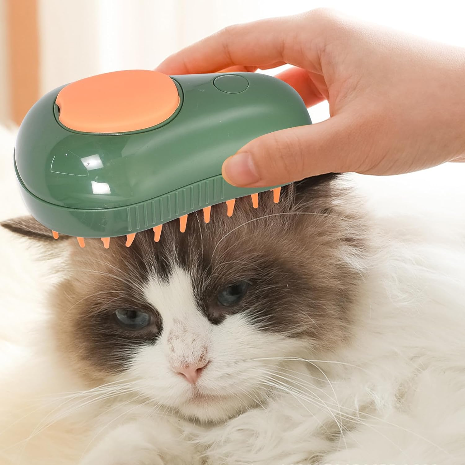 Dog Brush, Cat Brush, Pet Brush, Short Hair, Long Hair, Green image number 6