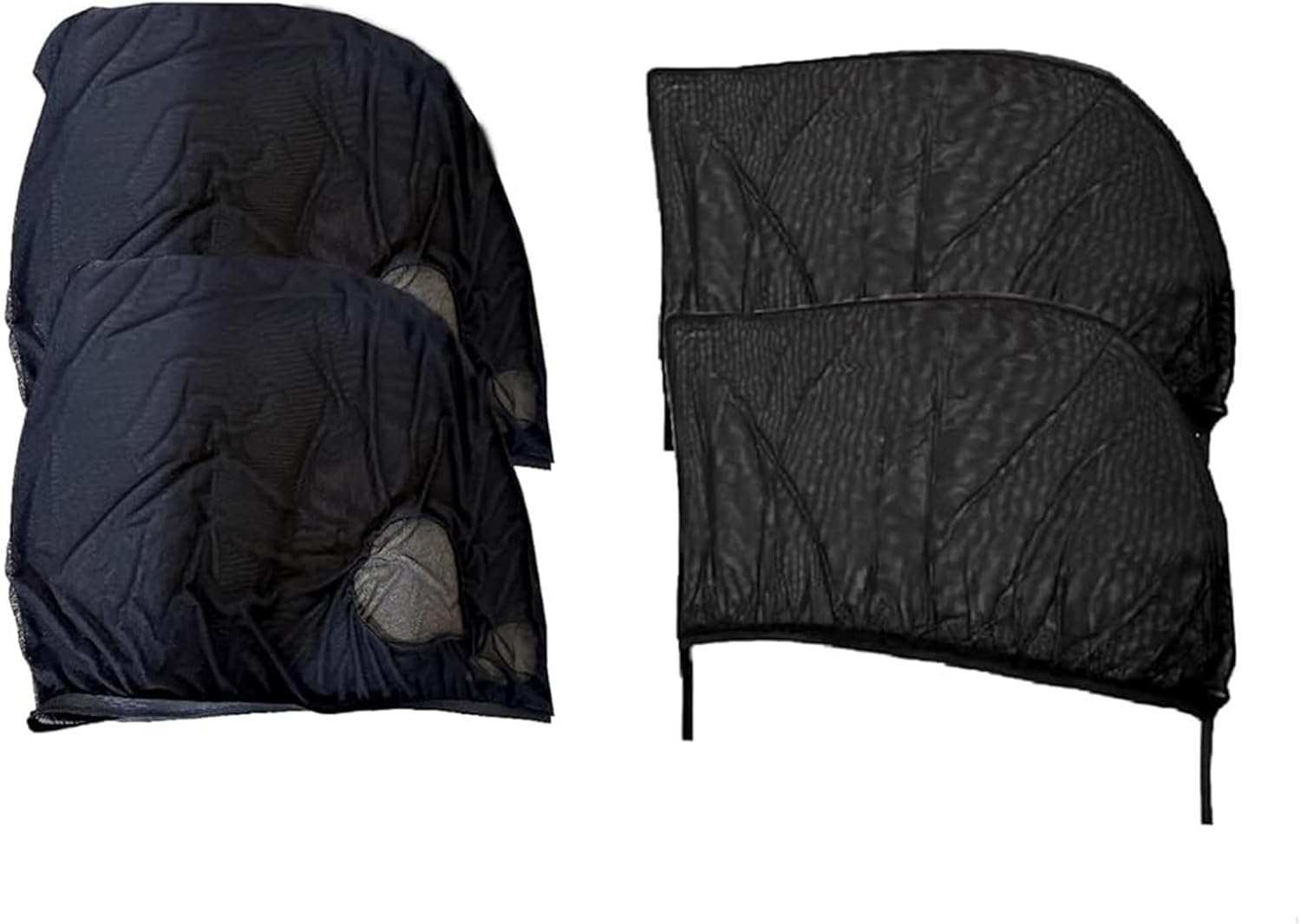 Car Side Window Sun Screens, Stretchy Mesh Sunshade & Mosquito Net Protector, Universal Fit for Most Cars, Suvs, and Trucks (Front&Rear Windows) image number 3