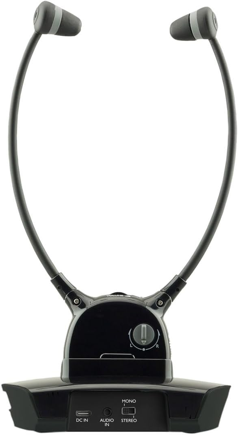 CGV Dolfin Onyx Duo Wireless Headphones for Stereo Audio TV Hifi