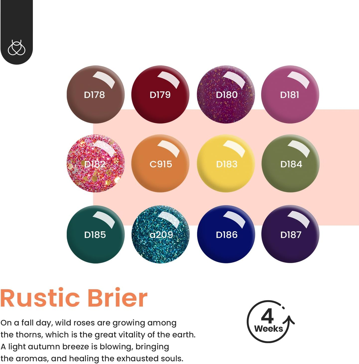 Beetles 28Pcs Gel Nail Polish Starter Kit with U V Light 36W LED Nail Lamp 12 Fall Gel Nail Polish Colors Gel Base Top Coat Pink Green Glitter Gel Polish Set Salon DIY Home Nail Decoration image number 3