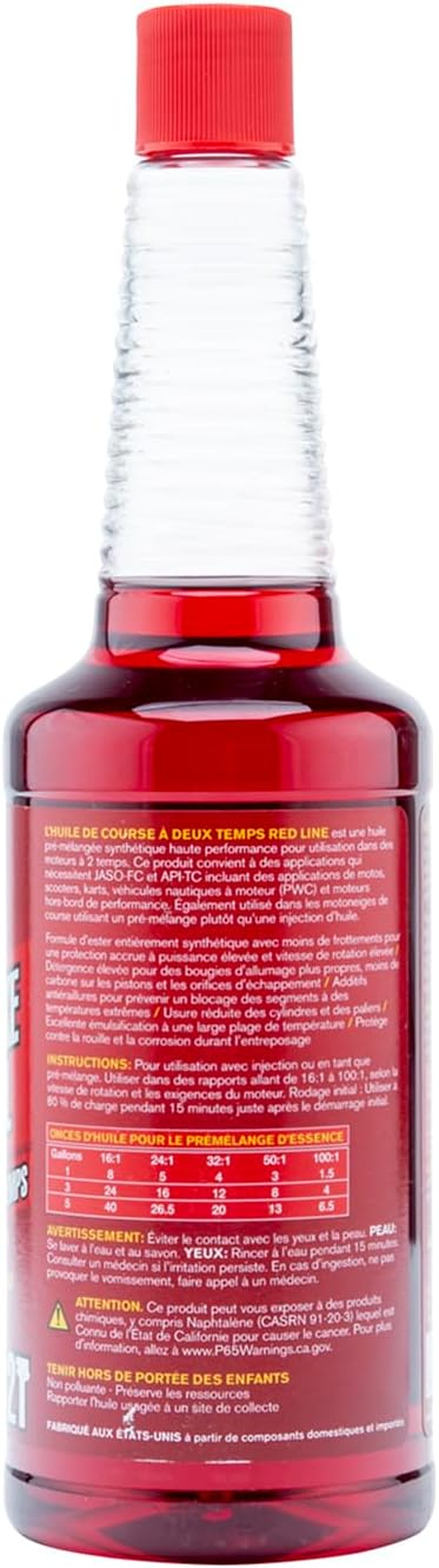 Red Line RED40603 2-Stroke Racing Motor Oil - 16 Oz. image number 2