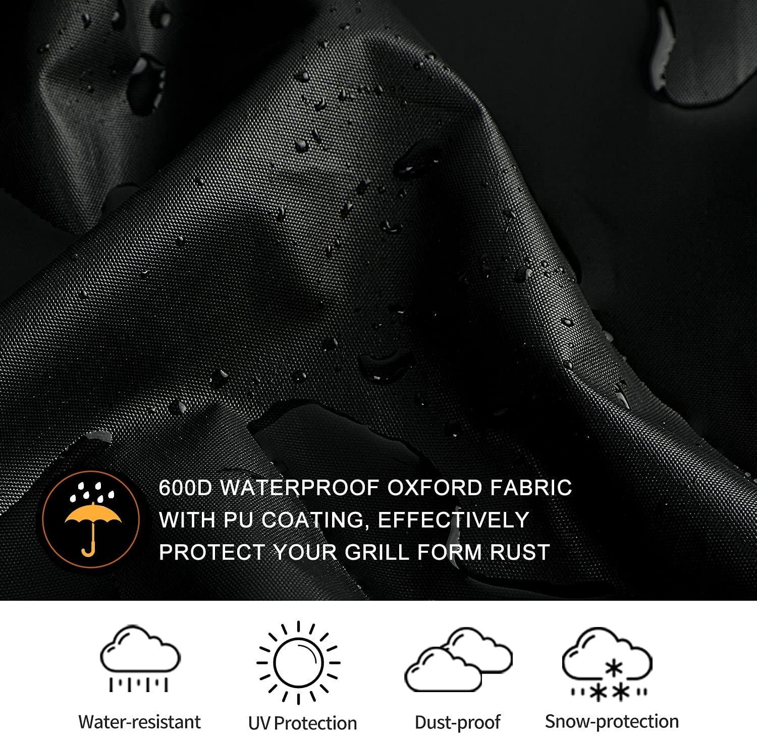SUPJOYES Grill Cover for Masterbuilt 560/800 Gravity Series Digital Charcoal Grill and Smoker, Heavy Duty Waterproof BBQ Cover for MB20080220 Gravity Series image number 4