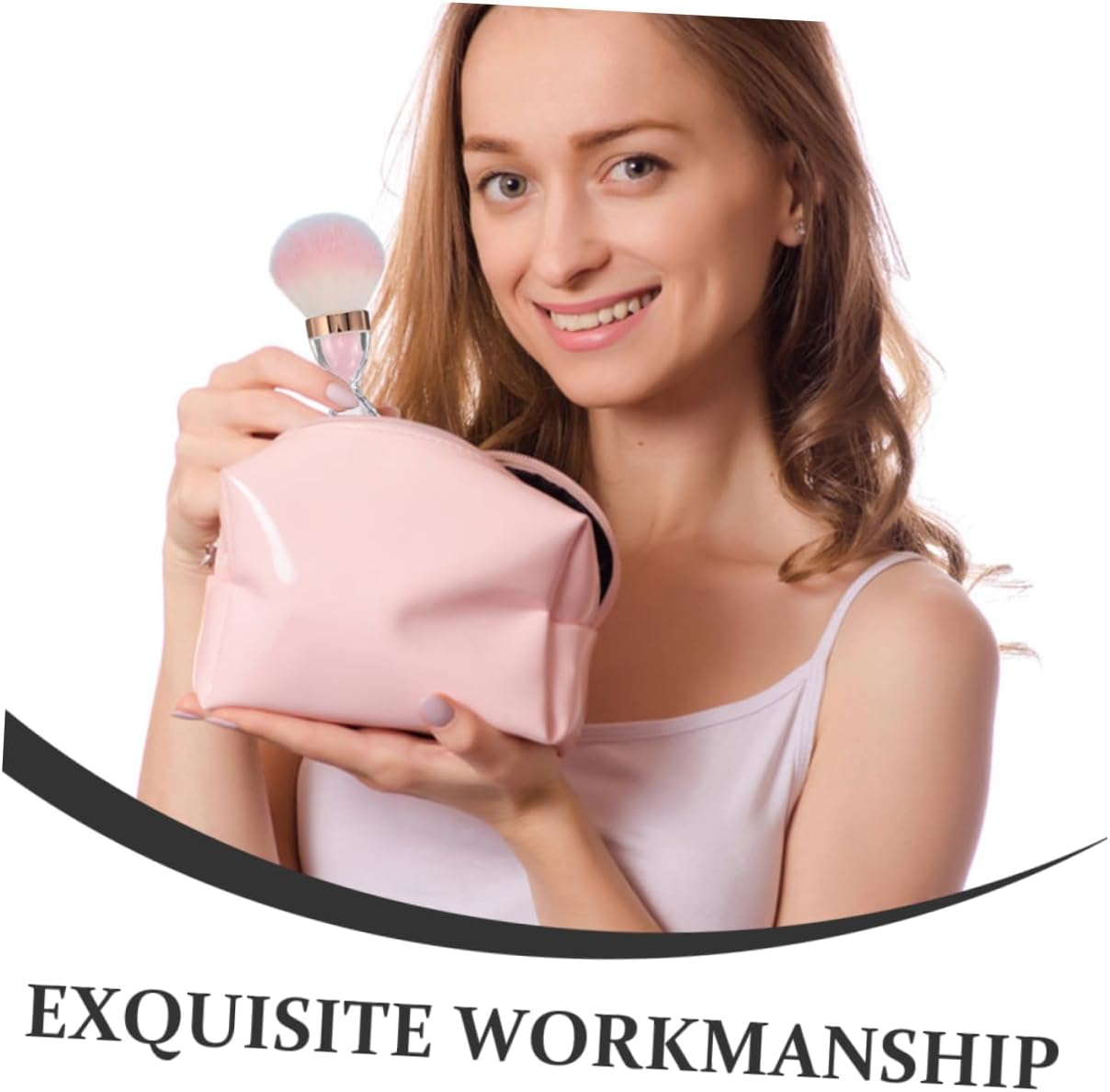 Vaguelly 2Pcs Nail Art Cleaner Barber Hair Brush Hair Cutting Brush Neck Duster Cleaning Tools image number 3