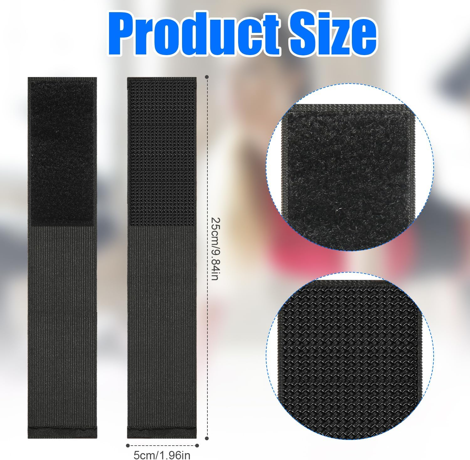 PEUTIER 2 Pairs Sticky Toes for Gymnastics, Ankle Straps Tumbling Trainer Stretch Back Handspring Trainer Gymnastics Cheerleading Dance Equipment for Girls Boys Adults Beginners Practice, Black image number 4