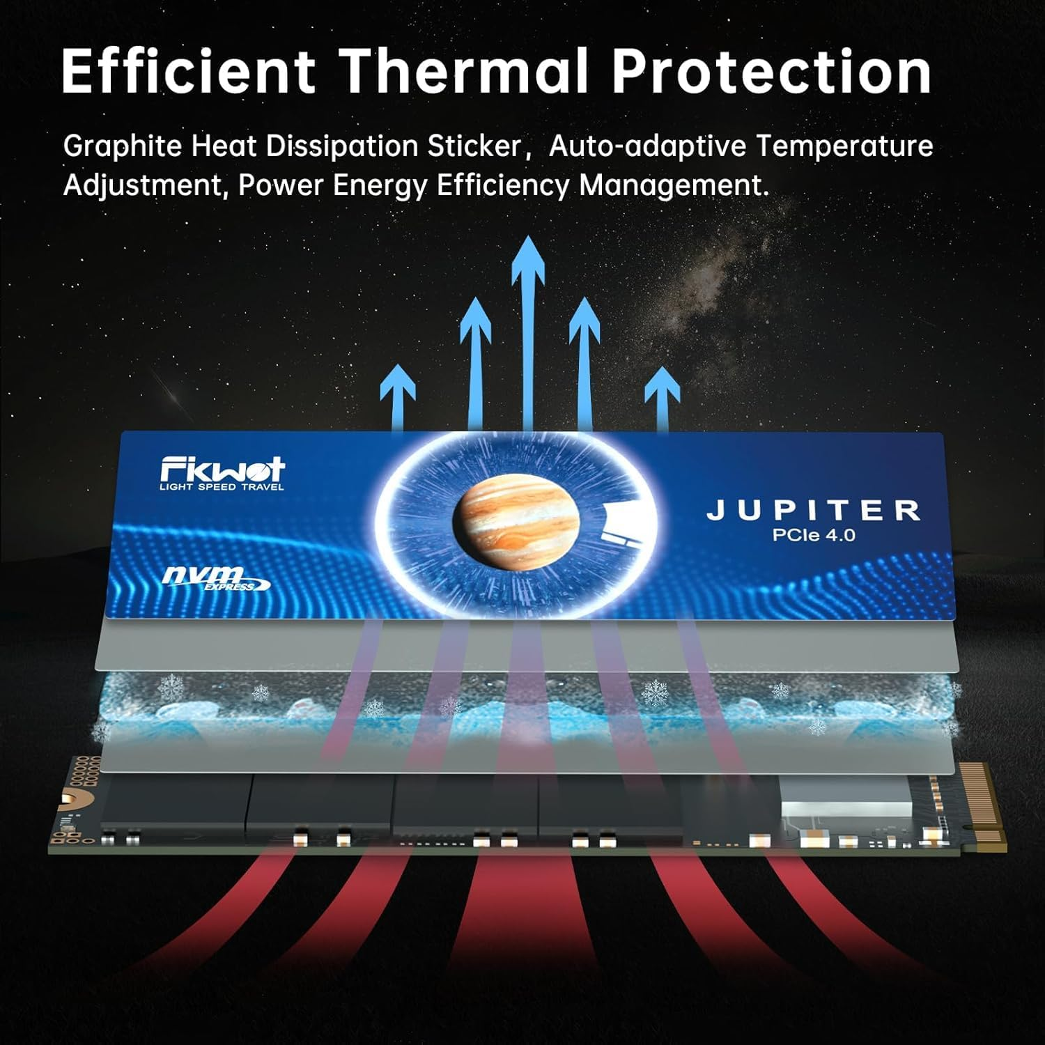 FX991 4TB SSD, Nvme SSD M.2 2280 Pcie Gen4X4, up to 7000Mb/S, Internal Solid State Drives for PS5 Laptop Desktop 3D QLC NAND image number 5