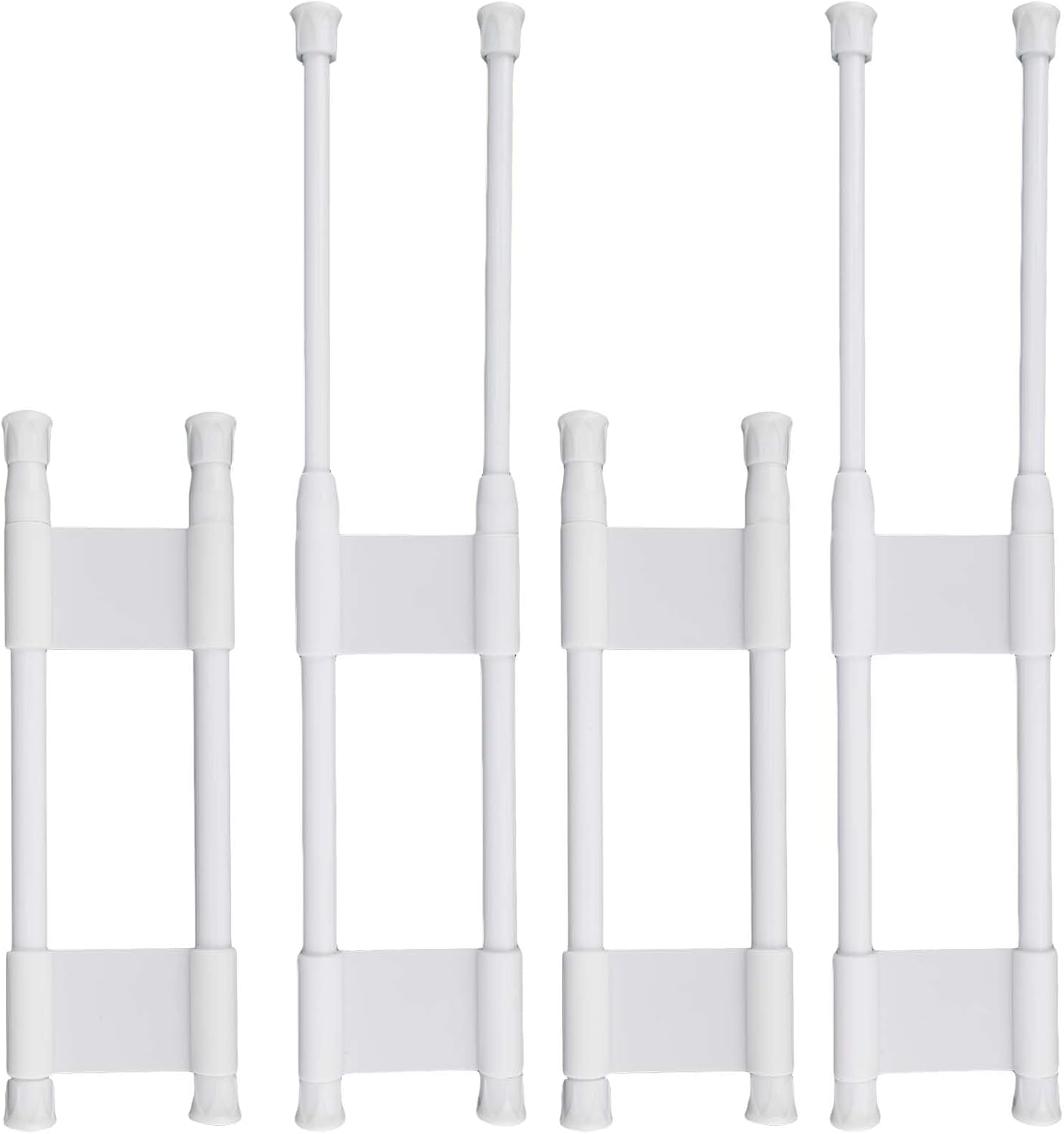 4Pcs Rv Refrigerator Bars, 9.8-15.7Inch White Adjustable Rv Fridge Tension Bars Metal Rv Fridge Bars for Holding Food Drinks Rv Refrigerator Accessories image number 6