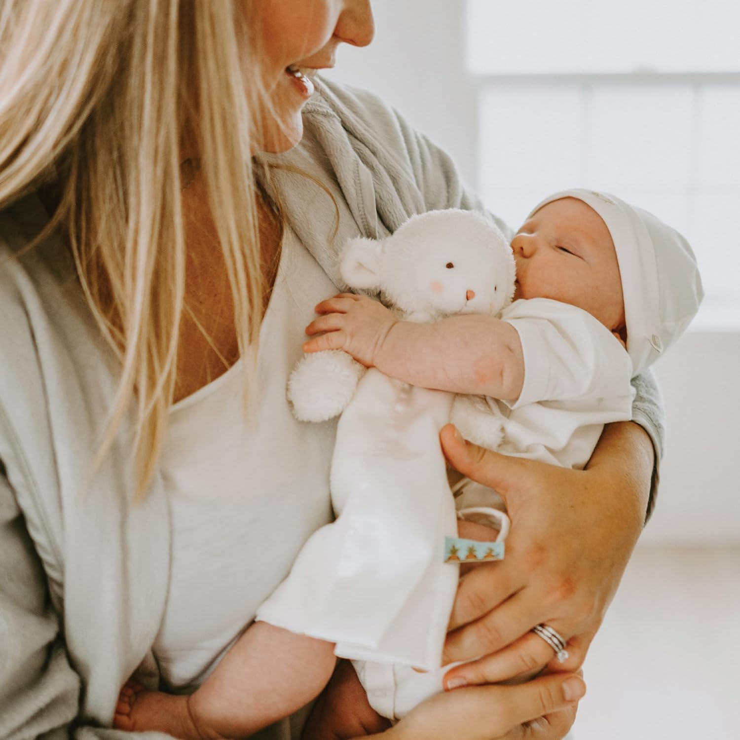 Bunnies by the Bay Bye Bye Buddy Kiddo Lamb Soft Toy, White image number 4