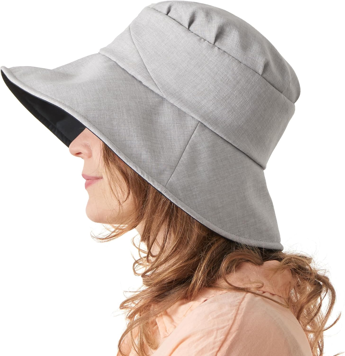 CHARM Womens Summer Beach Sun Hat - Wide Brim Gardening UV Protection Japanese Design