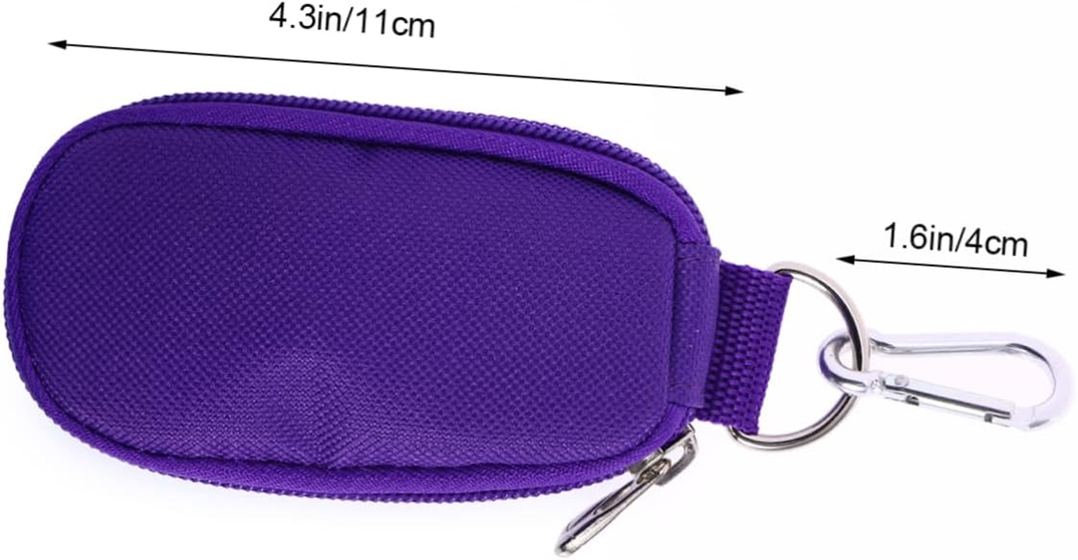 TOVINANNA Portable Key Case for Essential Oils 10-Slot 2Ml Bottle Holder Travel Oil Cases Handle Purple Compact Storage Bag - Pink image number 5