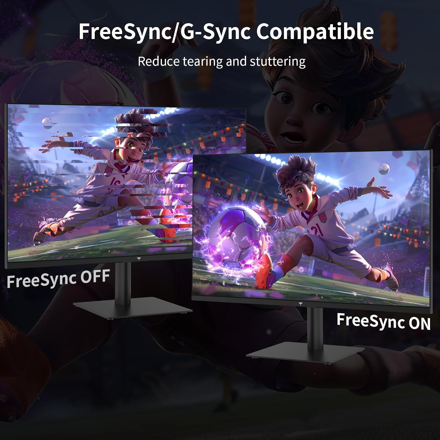 KTC 27 Inch QHD Computer Monitor, 2K 100Hz IPS Gaming Monitor, 1440P Frameless Eye Care PC Office Monitor with HDMI/DP, Freesync & G-Sync, HDR10, VESA, Tilt Adjustable image number 6