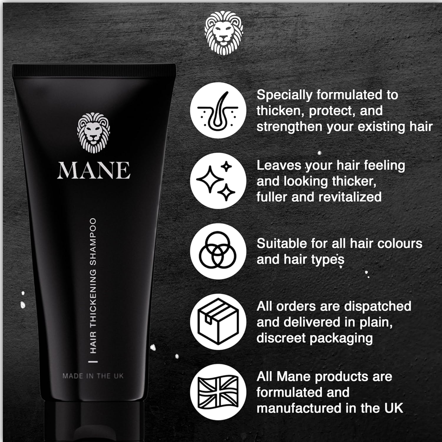 Mane Thickening Biotin Shampoo for Hair Growth Men & Women, Support Fine & Thinning Hair, Reduce Loss & Encourage Thicker, Fuller Growth with Conditoner (Pack of 10)