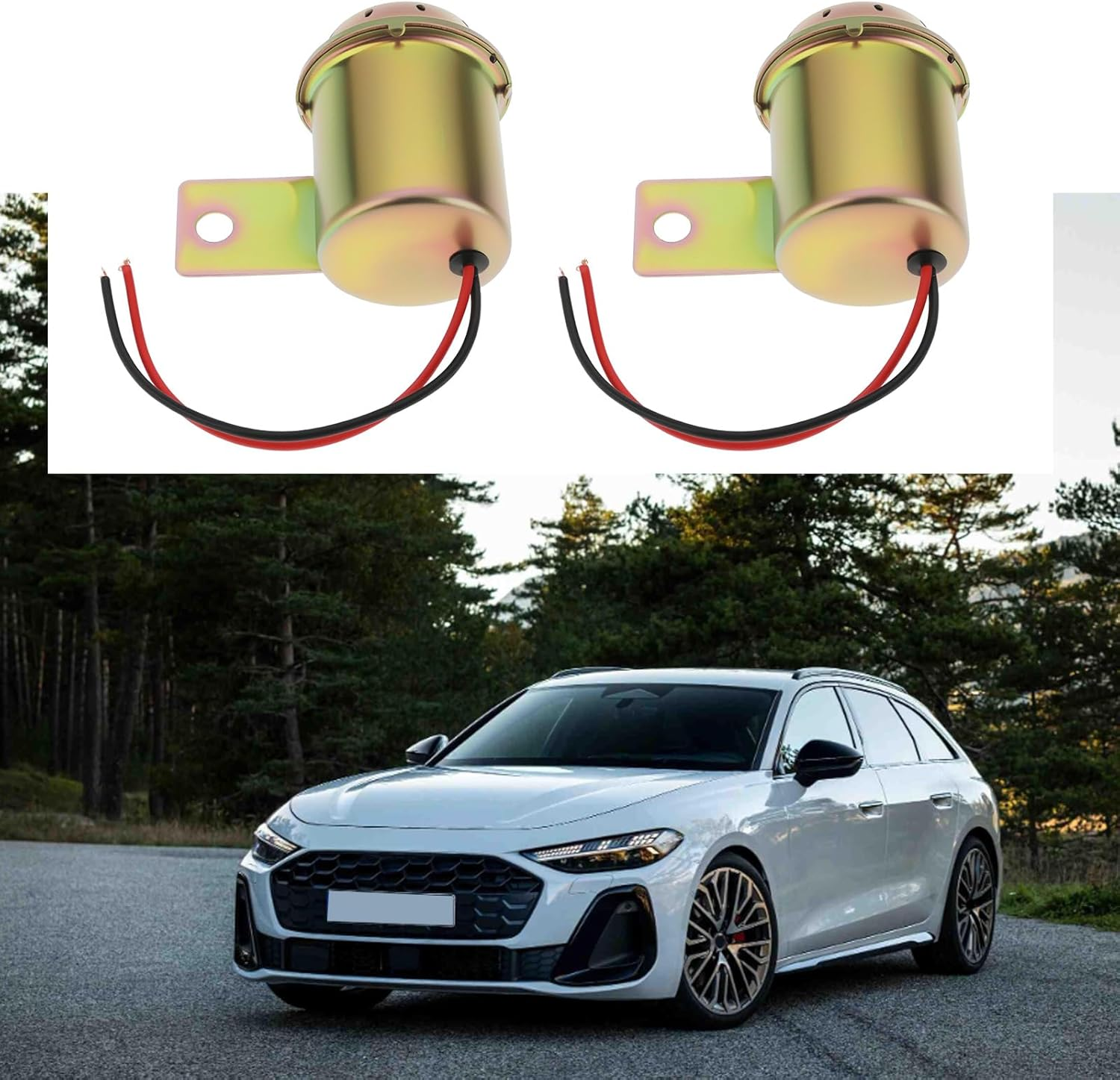 2Pcs 12V Car Metal Horn Beeper Buzzer Warning Tone Alerts Buzzer Suitable for Car Reversing and Warning Passers-By image number 4