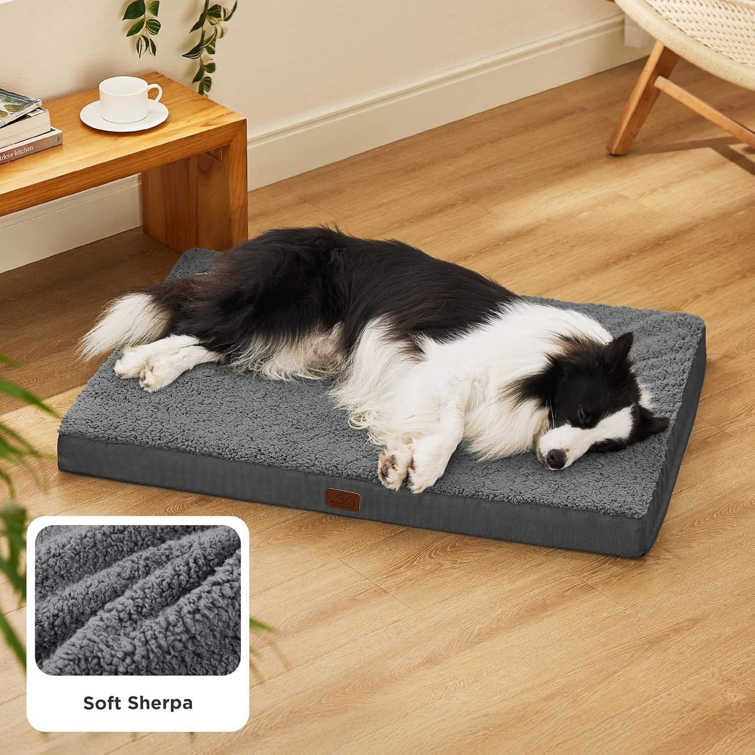 Dog Bed, Dog Sofa Beds for Medium Large Dogs, Memory Foam Anxiety Pet Bed with Warm Mattress Cushion, Washable Dog Bedding Firm Support Pet Crate Bed image number 2