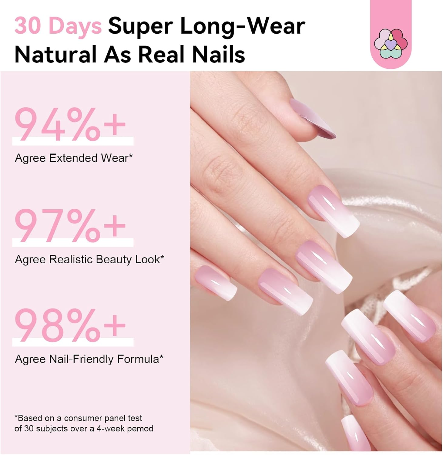 SAVILAND Nail Tips Kit with U V Light: 4X Soft Gel X Nails Long Square White Pink Ombre 256 Pcs Full Cover Gel Nail Tips VE & Castor Oil Gel Nail Glue Portable LED Lamp Nail Drill Kit Home Manicure