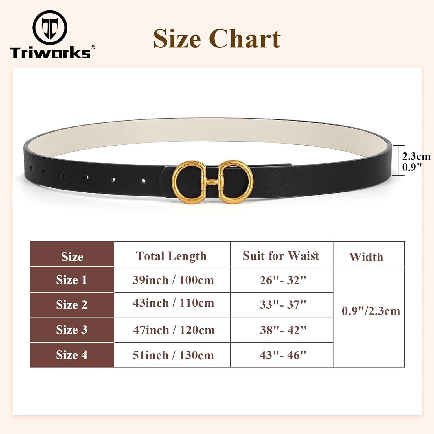 Double Ring Belt Women Fashion Leather Belt Golden/Silver O Ring Buckle Belt for Jeans, Pants, Dresses, Shorts image number 3