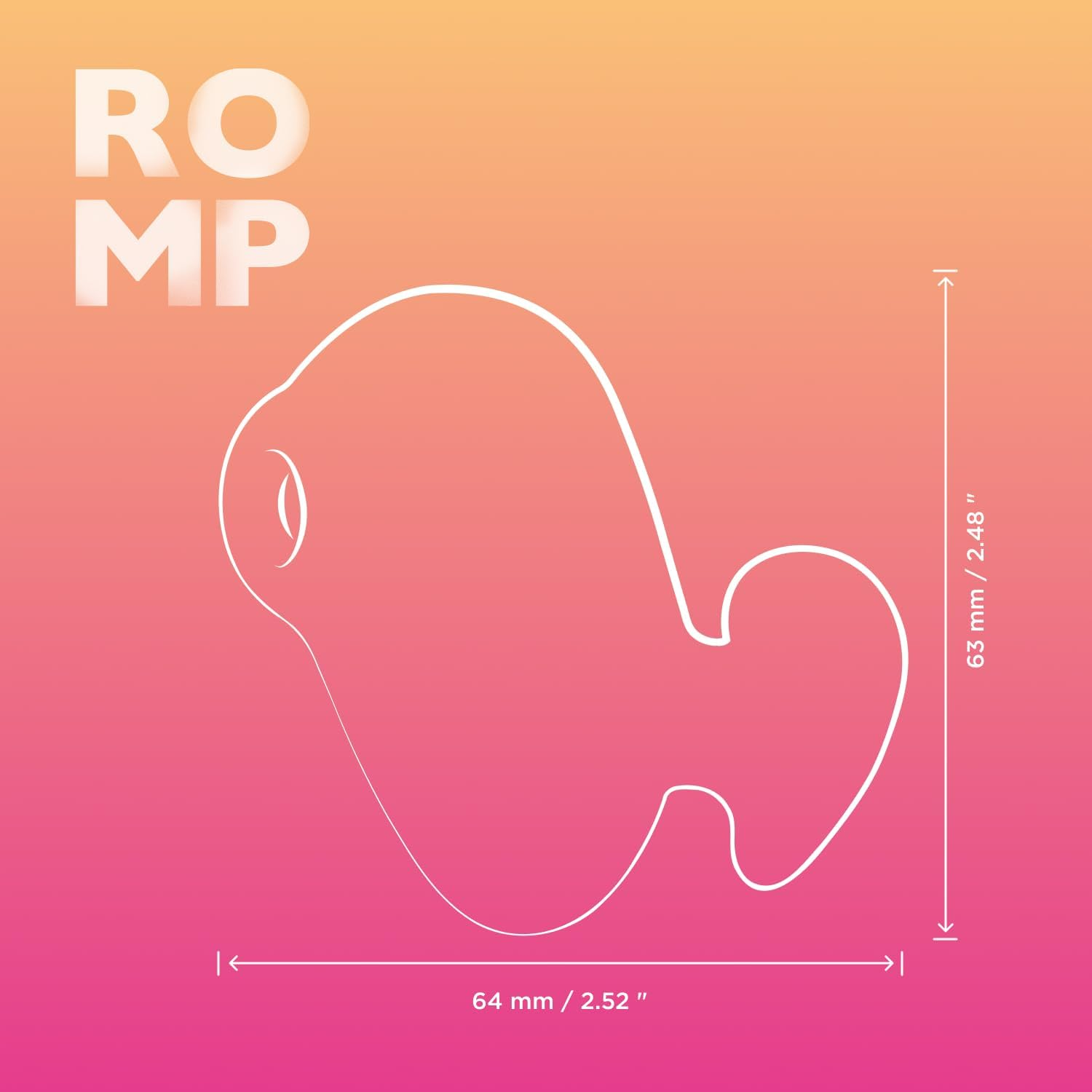 ROMP Kiss Clitoral Suction Sex Toy &ndash; Travel Size Clit Sucker &ndash; Pleasure Air Technology Small Vibrator with 3 Intensity Levels &ndash; Waterproof Female Adult Sexual Stimulator &ndash; Clitoris Stimulation image number 2