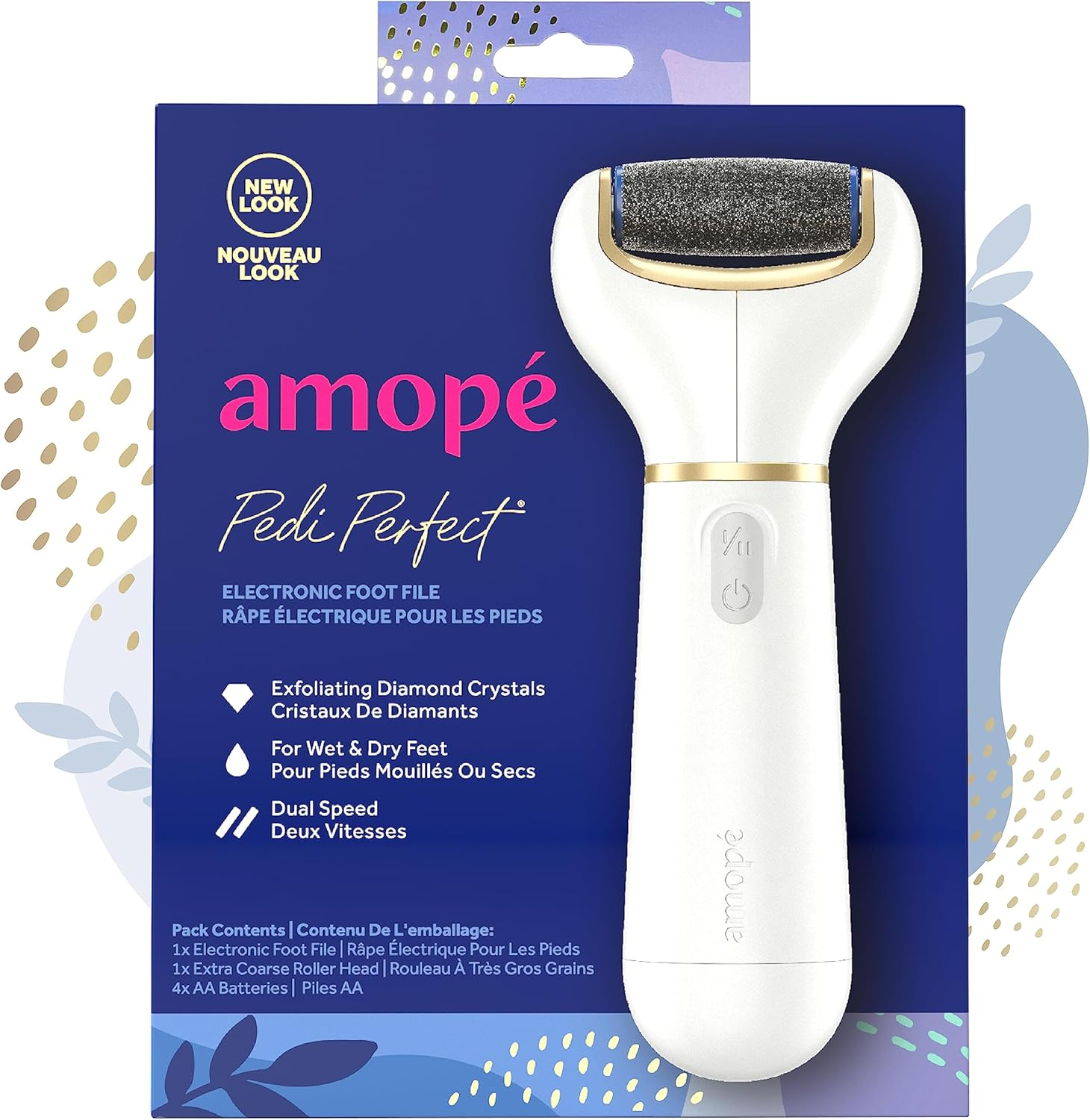 Amope Pedi Perfect Electronic Foot File, Regular Coarse image number 4