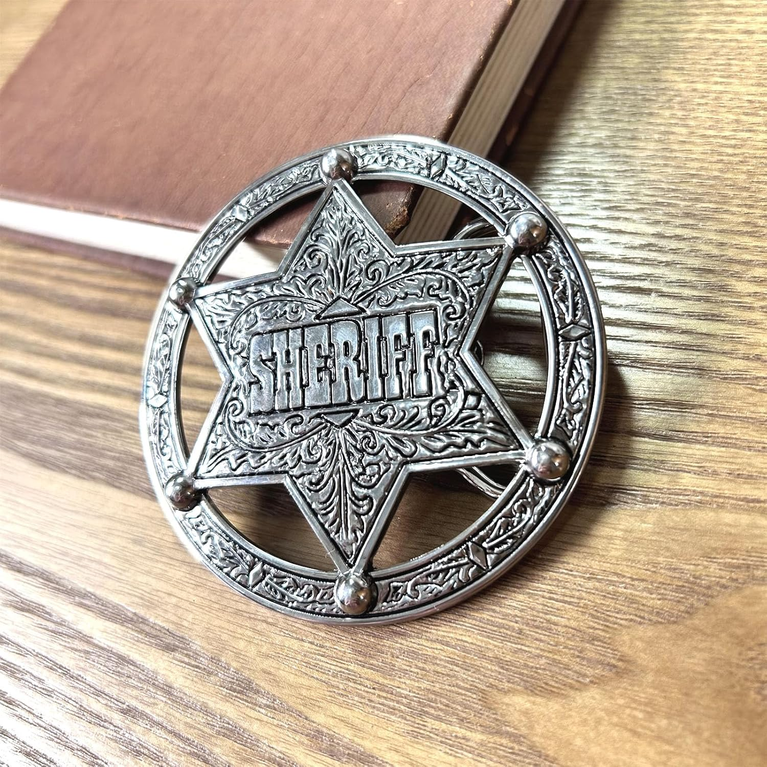 Western Belt Buckles for Men Women, American Air Force Sheriff Cowboy Belt Buckle Gifts for Christmas Birthday Halloween image number 6