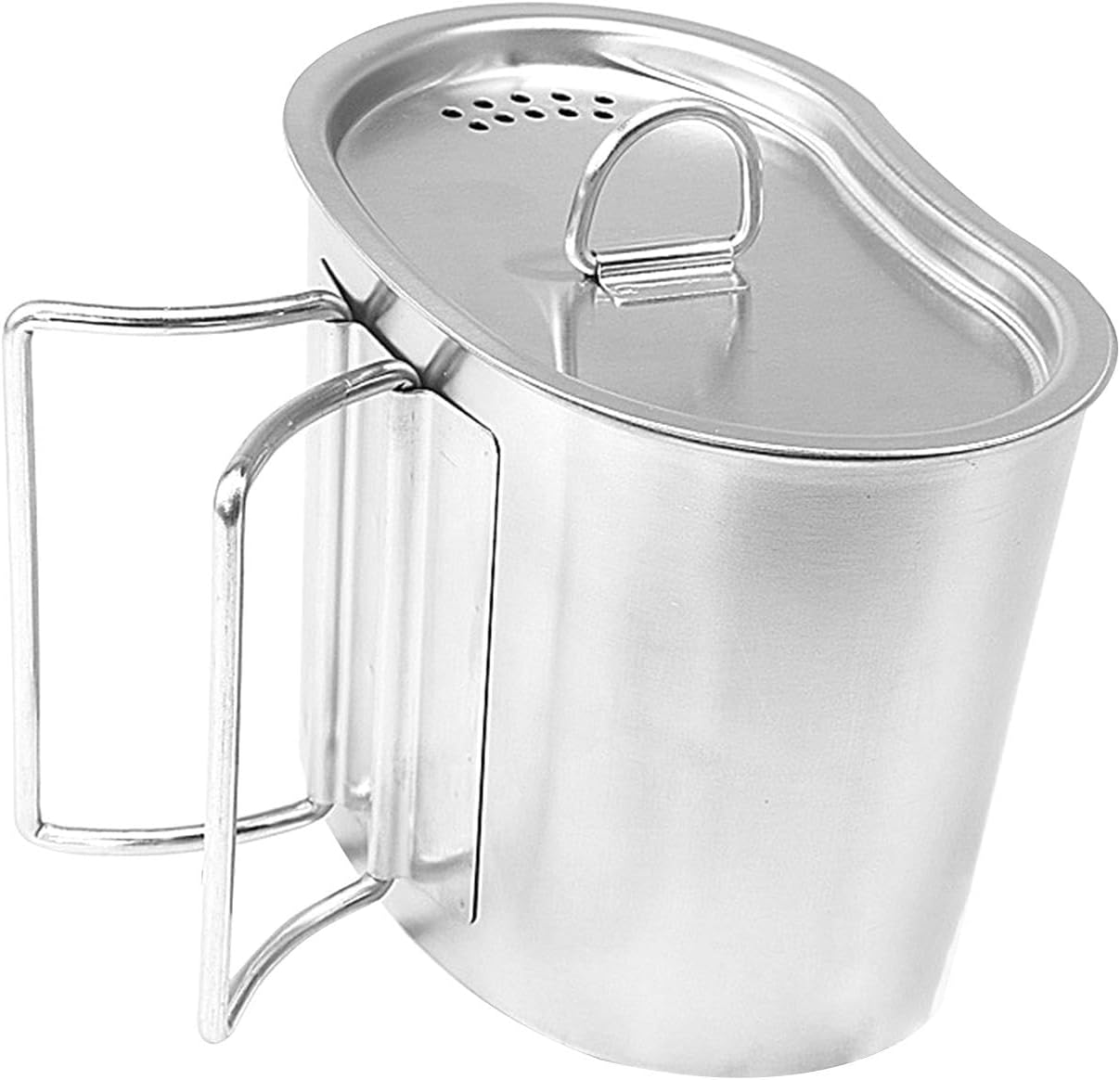 Amagogo Camping Pot Boiling Pot Steaming Pot Campfire Cookware for Hiking Survival Barbecue image number 5