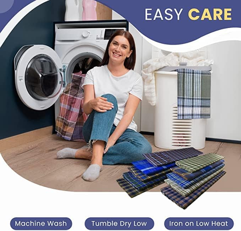 VAKRATUNDA KITCHENWARES Handloom 100% Pure Cotton Checked Lungi/Dhoti/Sarong/Wrap/Beach Wear for Mens image number 2