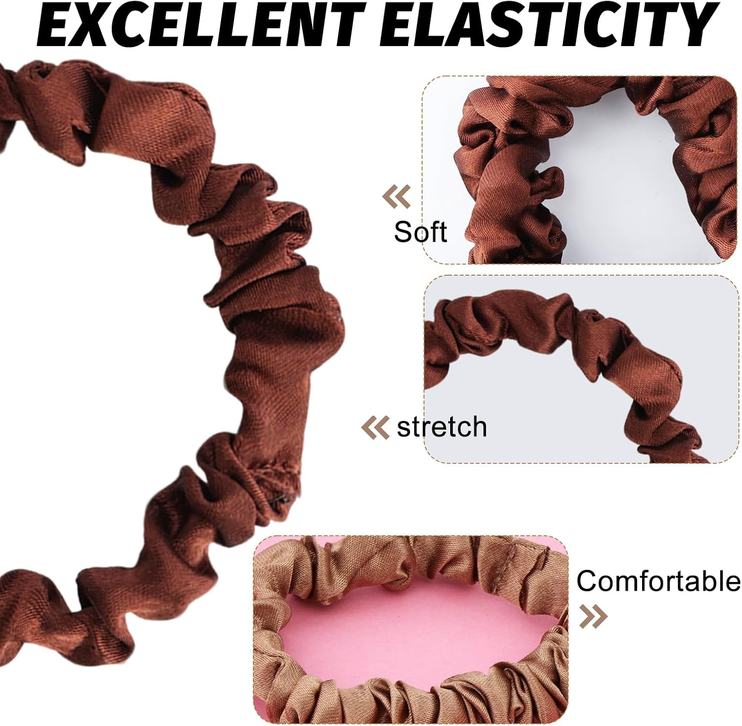 12 Pcs Small Silk Satin Hair Ties Silk Hair Scrunchies Elastic Small Ponytail Holders for Women Hair Accessories