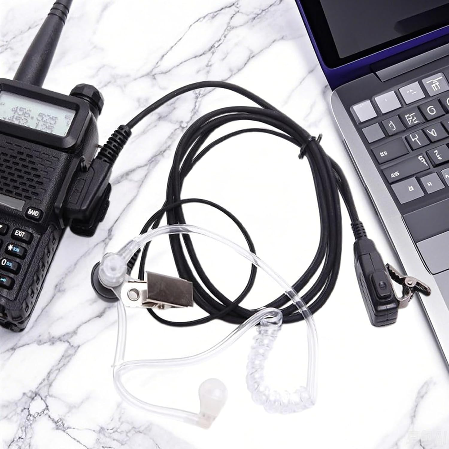 Concealed Acoustic Tube,Replacement Covert Transparent Acoustic Tube - Microphone Earbuds Audio Parts Ergonomic for Friends Family Professionals Enthusiasts image number 6