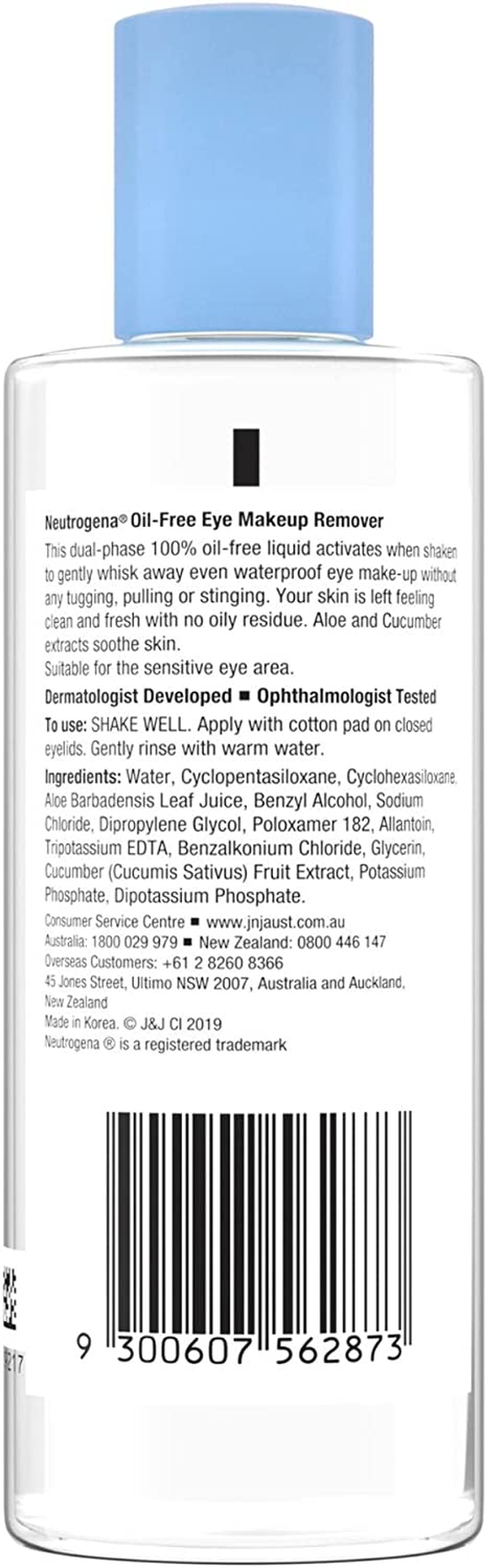 Neutrogena Oil-Free Eye Make-Up Remover 200 Ml, Removes Waterproof Eye Make Up, No Oily Residue image number 5