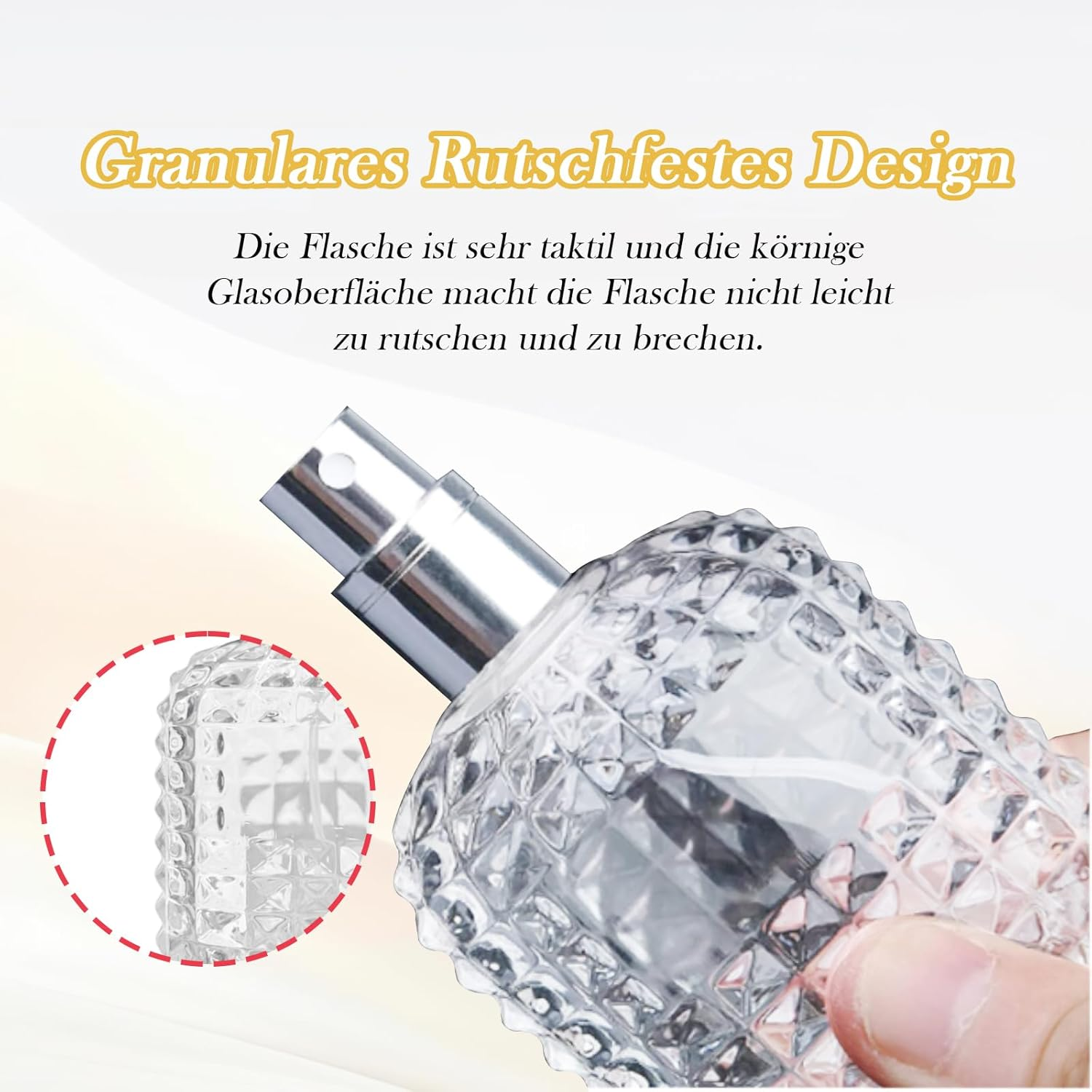 XUSSMM Pack of 2 Perfume Atomisers, Refillable, Pineapple Perfume Bottle, Empty, Portable Spray Bottle for Men and Women with Perfume Atomiser, Funnels and Caps for Perfume, Travel, Cosmetics (50 Ml, image number 1