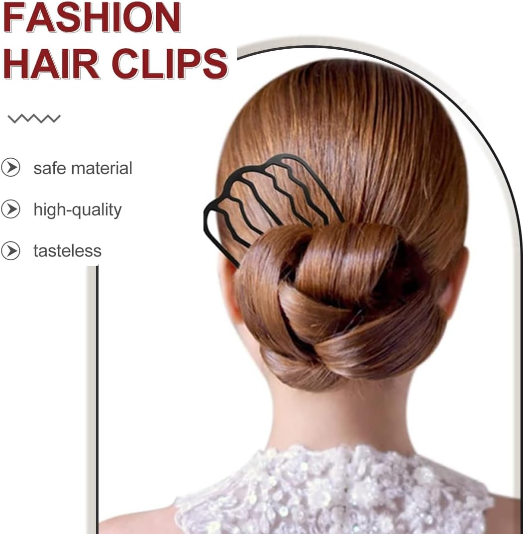 ZORVUJI Pack of 6 Hair Comb Metal Hair Combs Hair Accessories for Women Girls (3 Sizes)