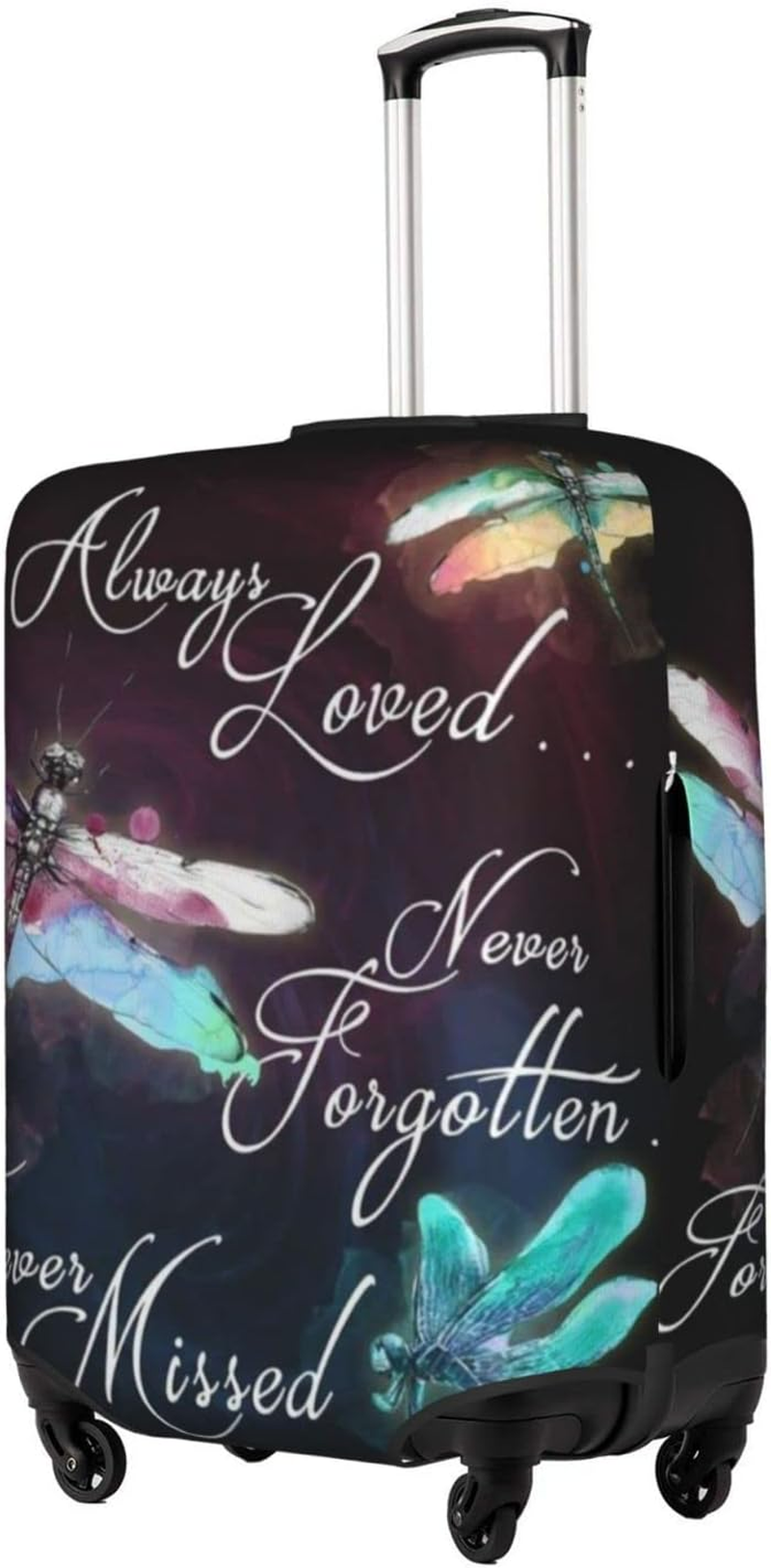 Obabo Serene Coastal Travel Luggage Cover,Washable Suitcase Cover Protector Anti-Scratch Suitcase Cover Fits 18-32 In, Colorful Dragonfly, X-Large image number 1