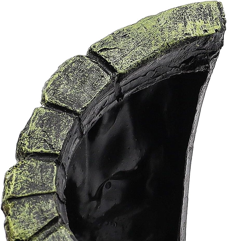 NUZAMAS Reptile Hideout Cave Fish Hiding Cave Aquarium Decoration Terrarium Stone Hideaway Natural Habitat Ornament for Turtle Gecko Spiders Frogs Lizards image number 5