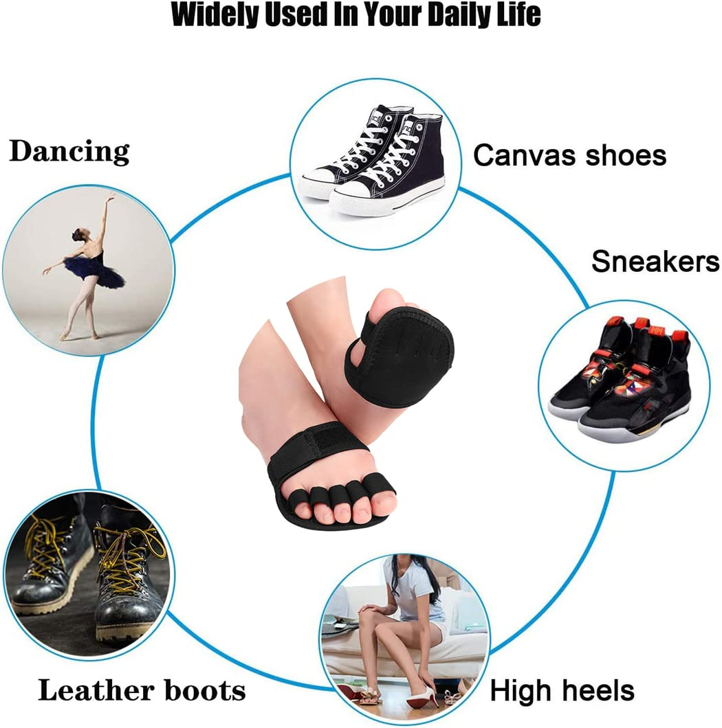 Toe Straightener Splint, Hammer Toe Cushions Pads Toe Alignment Loops, Metatarsal Pads Bunion Guard Separators, Toe Support Brace Wraps for Crooked, Hammer, Claw Toes, Hallux Valgus Blister Callus (L) image number 3