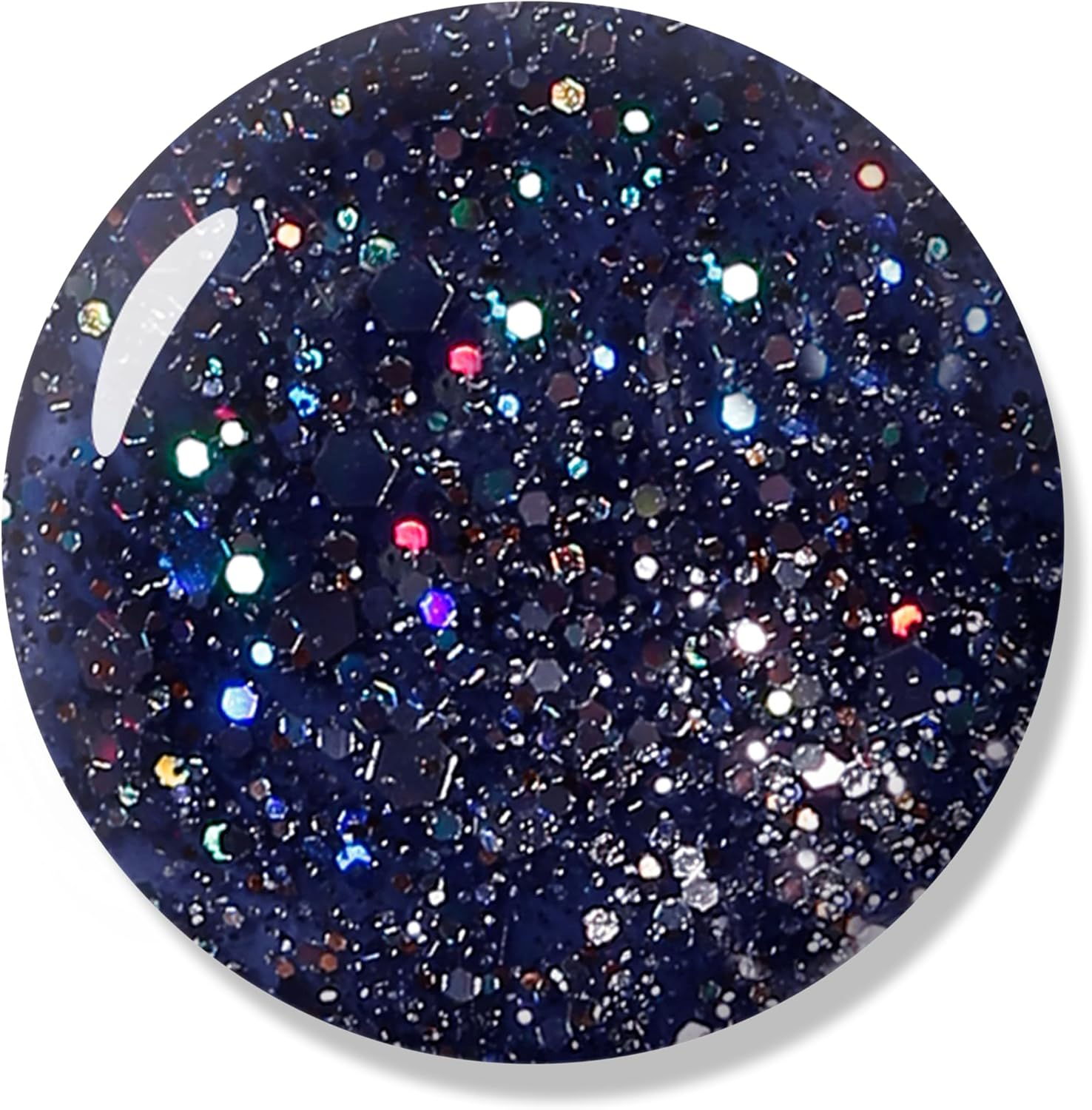 Bluesky Bluesky Gel Polish, Amethyst Purple, BLZ24, 10 Ml, Gel Soluble Nail Polish, Blue, Purple, Dark, Glitter (Curing under UV/LED Lamp Required) Pack (X) image number 1