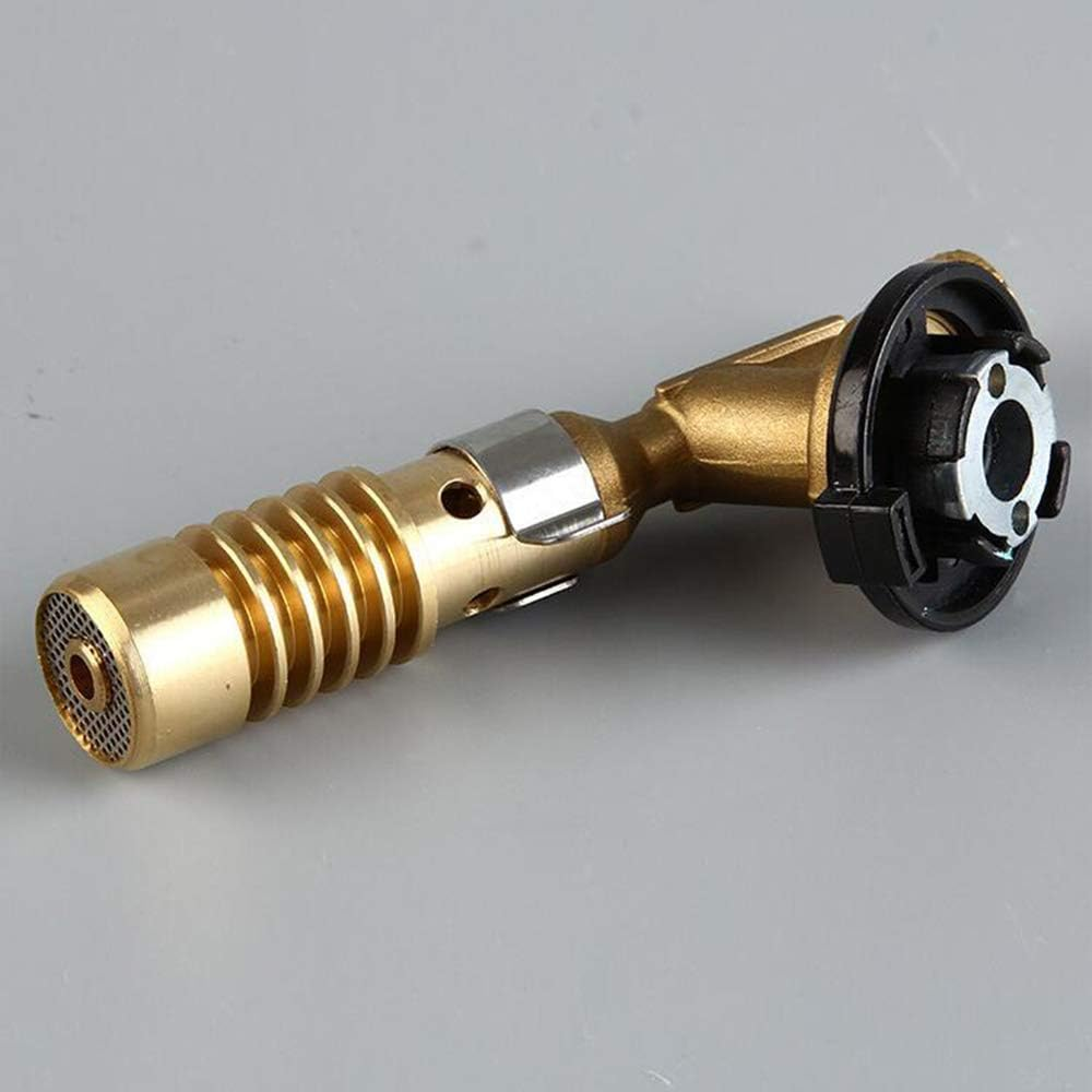 Gas Welding Torch, Portable Copper Blow Torch Adjustable High Temperature Flame Gun Accessory for Soldering Cooking Brazing image number 2