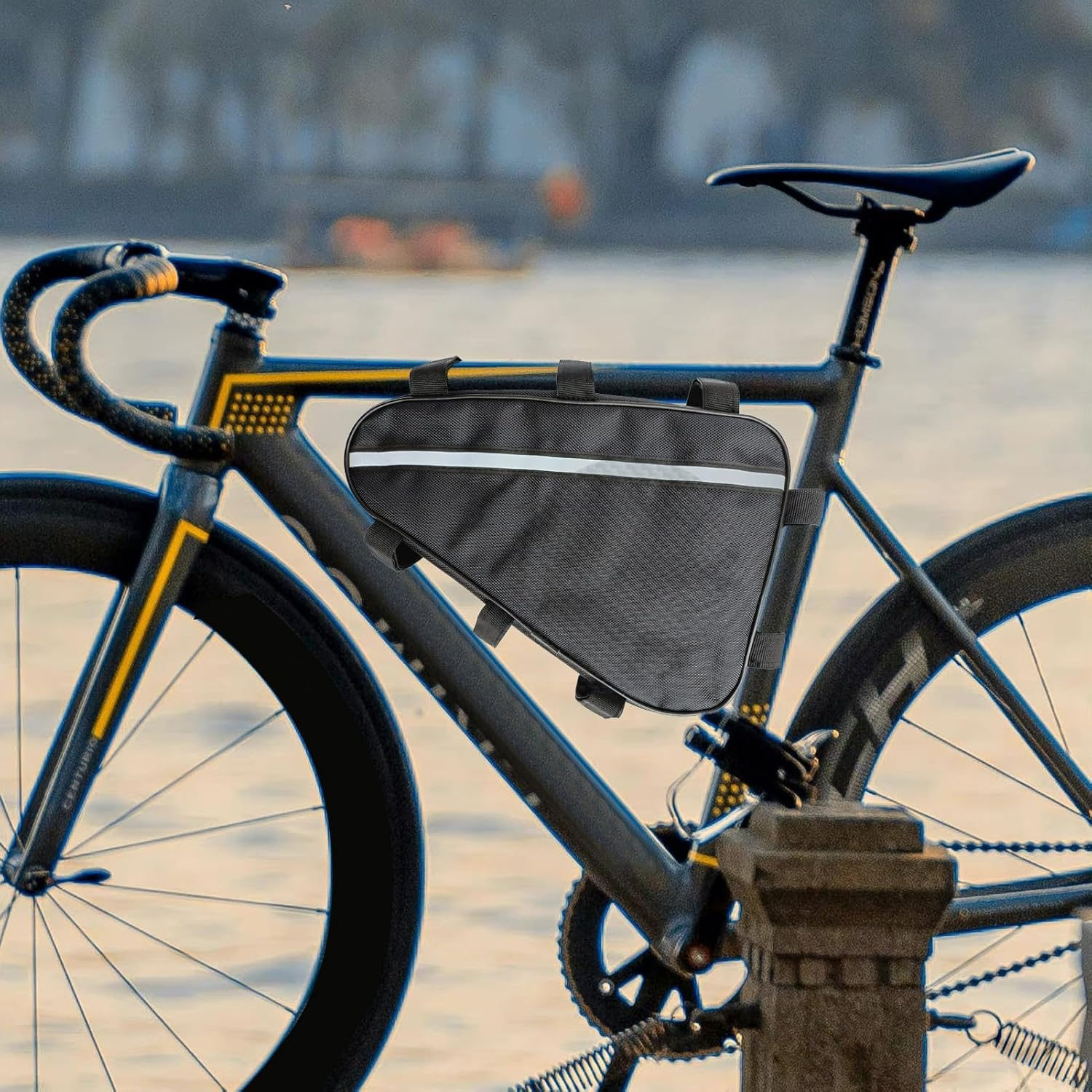 Triangle Battery Bag for Electric Bikes - Protective Case with Secure Straps, Storage Pouch for E-Bike Accessories image number 3