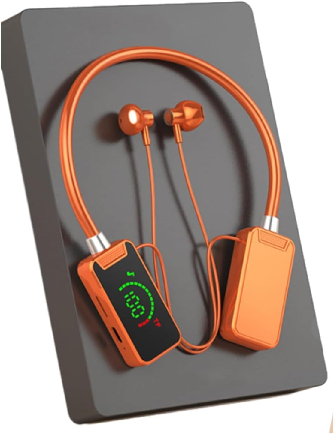 Foihletpath Sports Karaoke Bluetooth Earphones, Wireless Sound Card Live Streaming Earphone, Bluetooth Neck-Hanging Earbud Headset, for Man Woman (C#3) image number 3