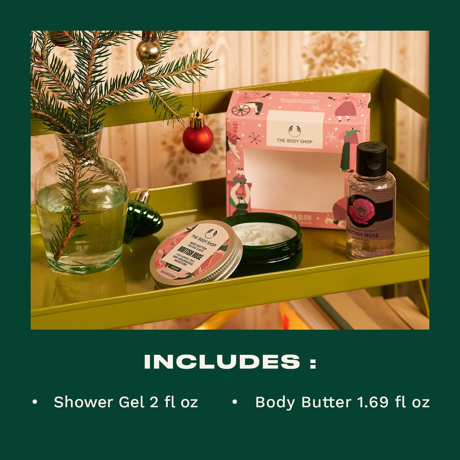 The Body Shop Bloom & Glow British Rose TREATS image number 1