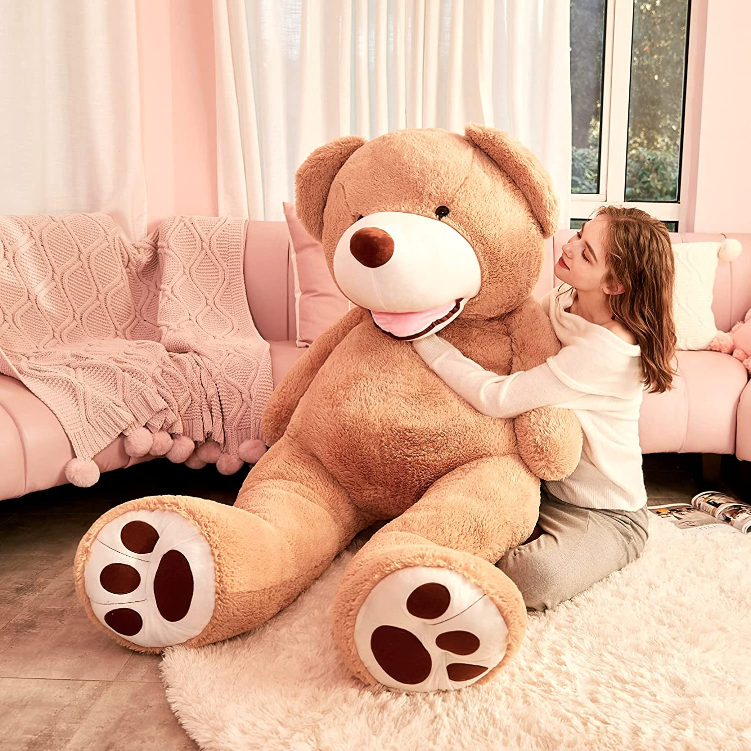 IKASA Giant Teddy Bear Plush Toy Stuffed Animals 200Cm image number 1