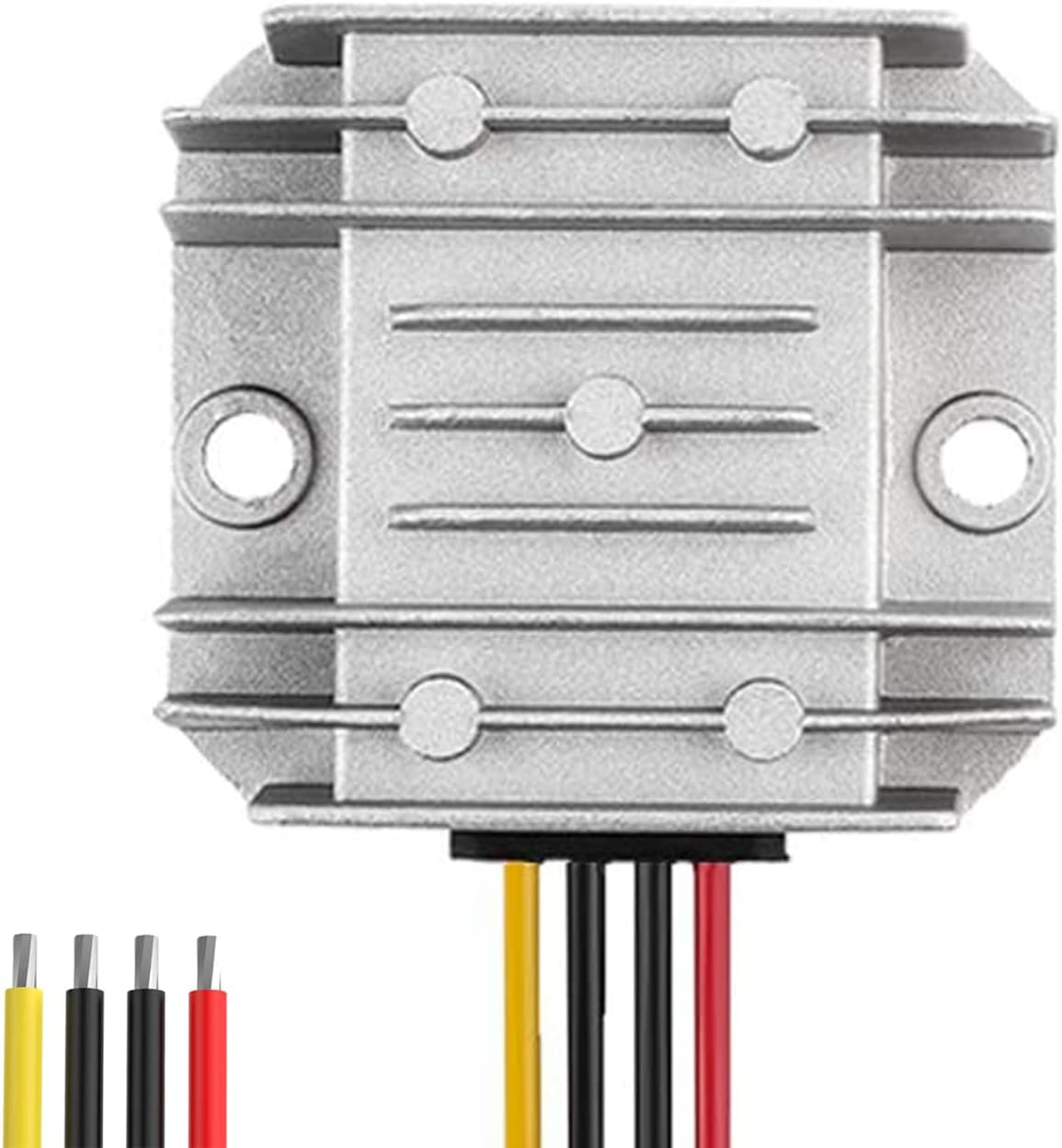 DC 8V-40V to 13.8V 10A 138W Regulator Waterproof Module Transformer Golf CART Voltage Reducer Automatic Buck Boost Converter for Club Car LED Light,Regulator and DC-DC Converter for Car Power Supply. image number 2