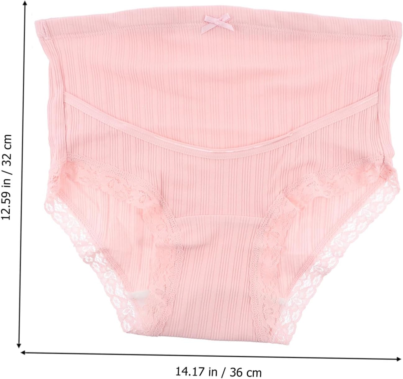 3Pcs Cotton Maternity High Waist Panties Adjustable Pregnant Women Underwear Lightweight Breathable Soft Splice Briefs for Summer Bump Support image number 5