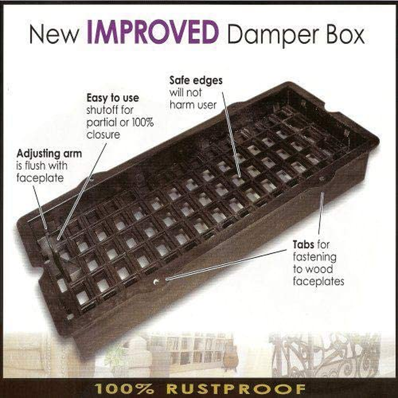 Decor Grates SPH210-A Scroll Design Floor Register, 2X10, Antique Brass Finish image number 6