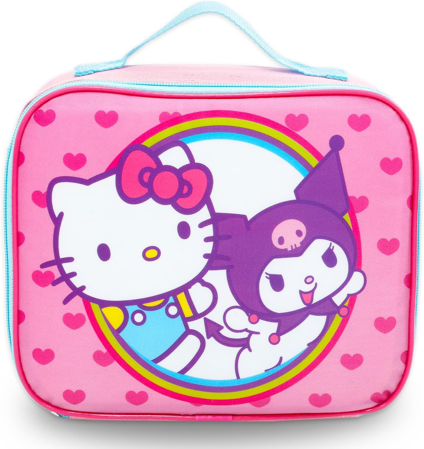 Hello Kitty and Friends Backpack and Lunch Bag - Bundle with 16&rdquo; Sanrio Backpack Featuring Kuromi plus Lunch Box, Water Bottle, Stickers, More | Hello Kitty and Friends School Bag Set
