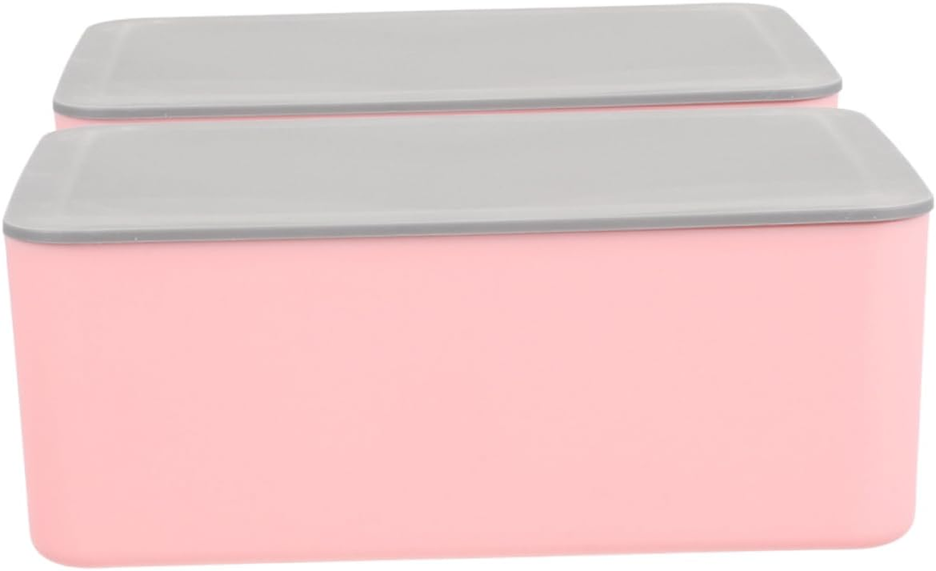 SHOWERORO 2Pcs Wipes Dispenser Wet Napkin Container Storage Box for Travel Home Use image number 3