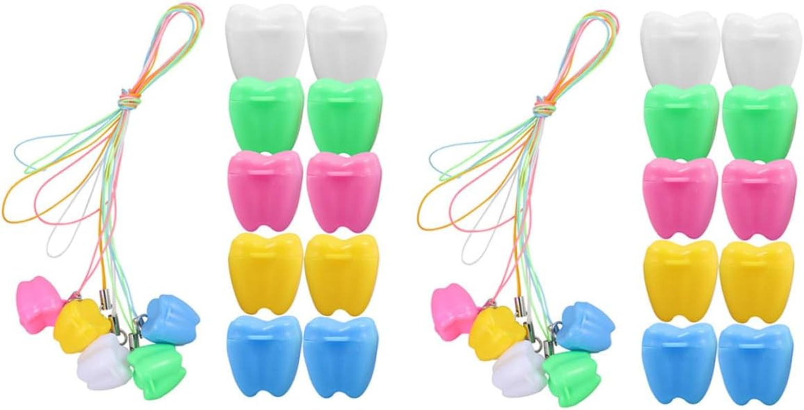 30Pcs Tooth Boxes Adorable Mini Keepsake Storage Organizers for Lost Teeth Classroom Party Use Safe Material