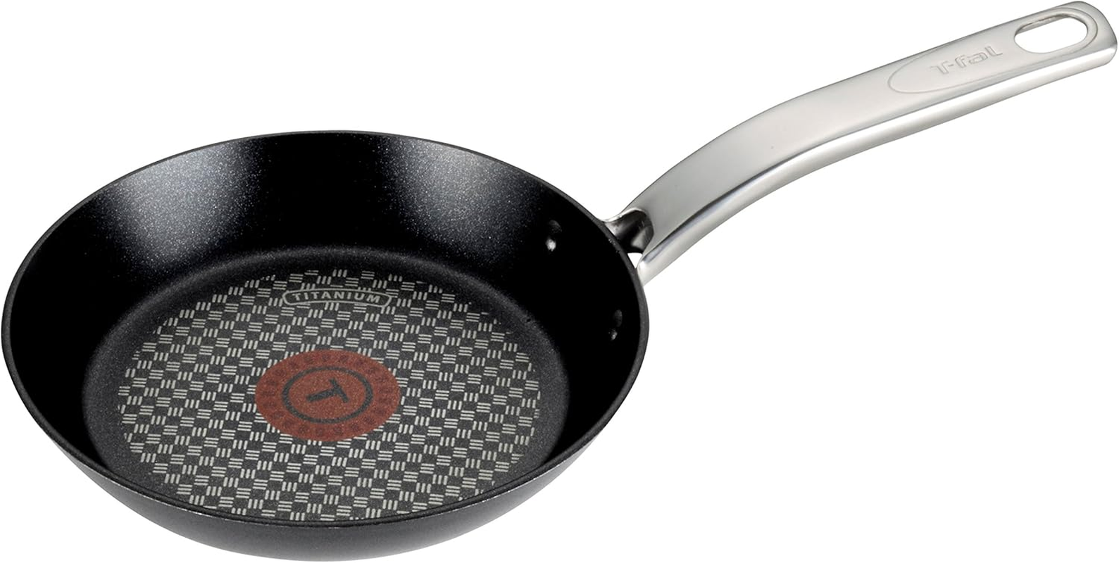 T-FAL C51707 Prograde Titanium Nonstick Thermo-Spot Dishwasher Safe PFOA Free with Induction Base Fry Pan Cookware, 11.5-Inch, Black image number 3